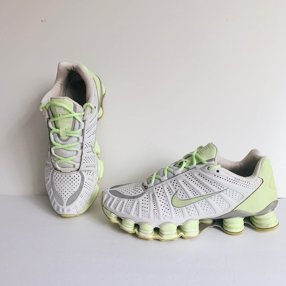 Nike White and Silver Sneakers Modern Design